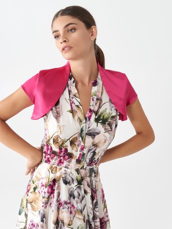 Satin Shrug Jacket fuxia - CFC0074112003B238